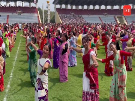assam-attempts-guinness-world-record-for-largest-gathering-of-folk-dancers-with-11000-artists